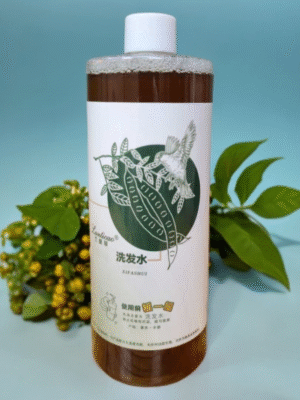 Blue natural plant and amino acid shampoo